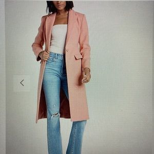 NWT Wool Blend Single Button Coat